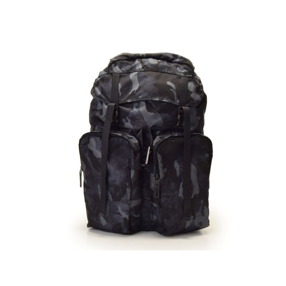 Prada Backpack Camouflage Pattern Gray Nylon - image 1